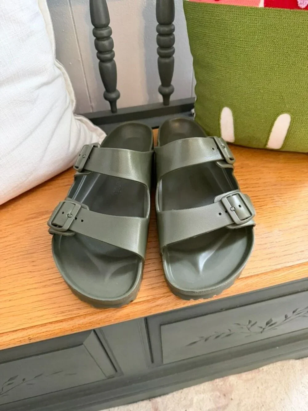Birkenstock Men's Arizona EVA Sandal - Olive - Size 45